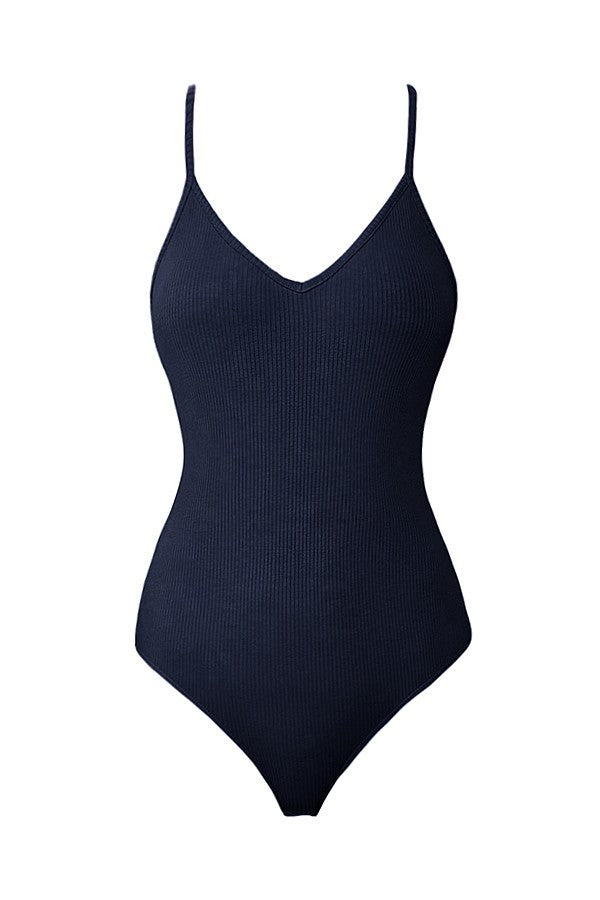 Eclipse Midnight Ribbed Bodysuit